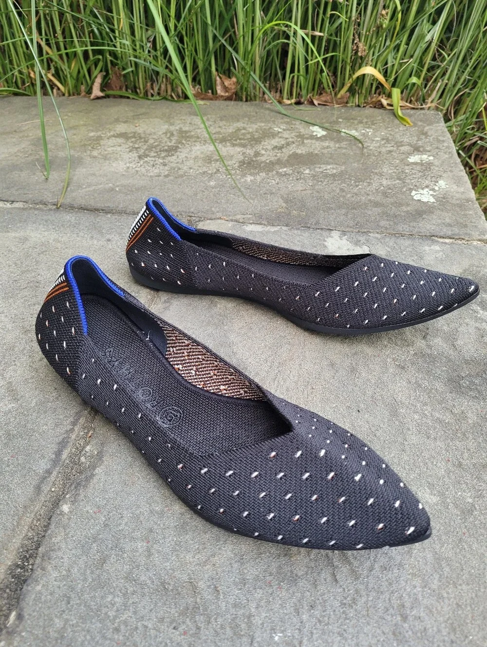 Rothys Ivory Polka Dot The Point Flats